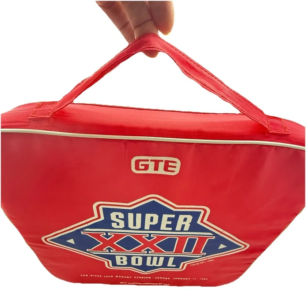 Vintage Super Bowl XXII Stadium Cushion Washington vs Broncos GTE 1988 NFL